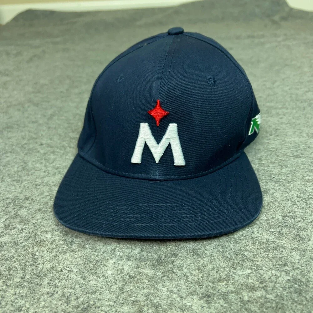 Minnesota Twins X North Dakota‎ Hawks Mens Hat Snapback Blue Cap Baseball MLB